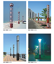 仿木紋立柱鏤空公園LED好色先生网站入口