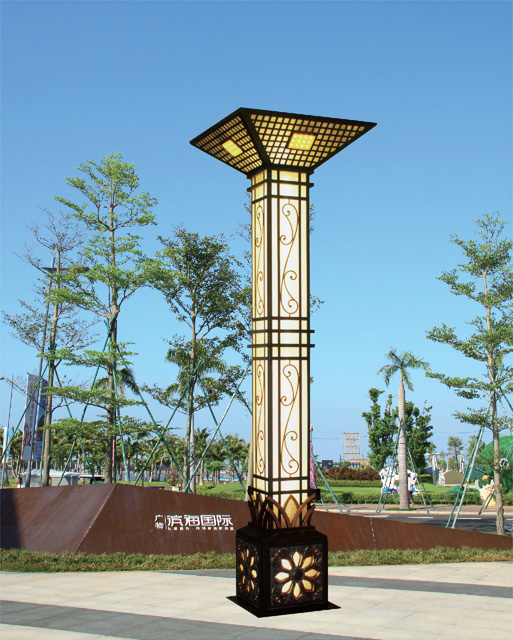 3米-5米蓮花造型廣場好色先生网站入口柱QDJGD-BG10102