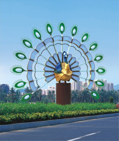 QDJGD-KQD001廣場公園孔雀開屏好色先生网站入口圖片