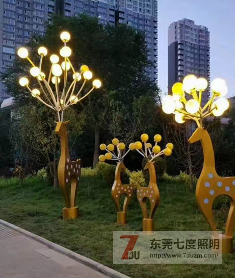 梅花鹿好色先生网站入口燈安裝現場實拍效果圖