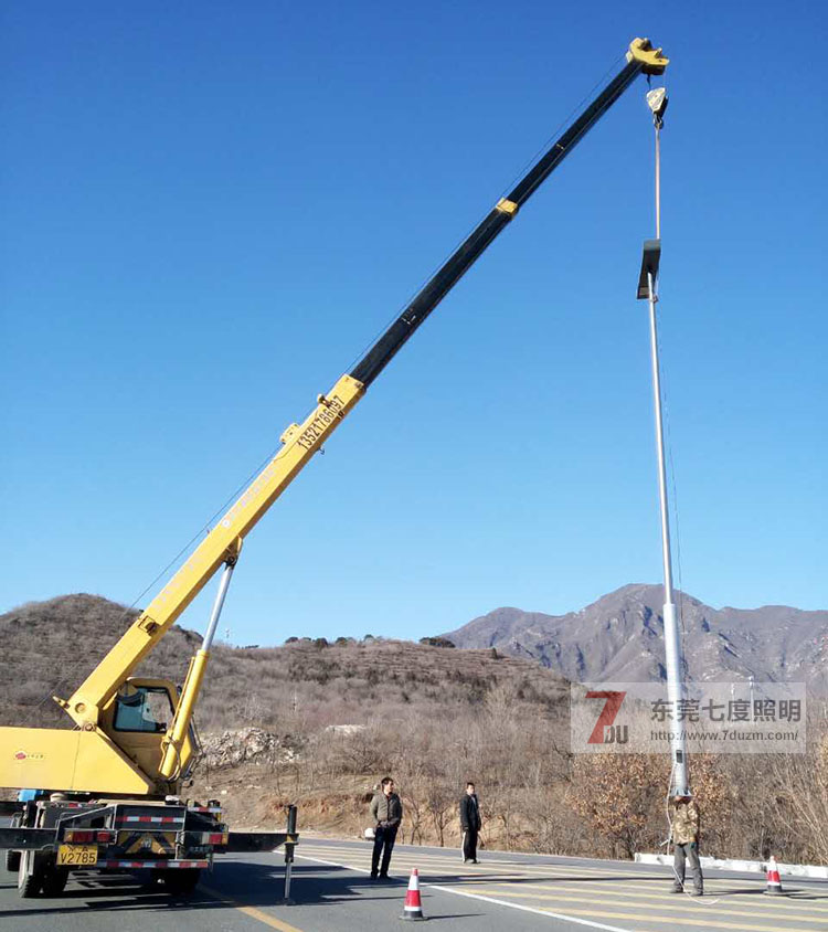 東莞好色先生APP官方正版下载链接照明道路路燈安裝現場圖片