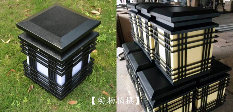 好色先生APP官方正版下载链接照明(QDZTD-001)戶外方柱形大門柱頭燈實拍效果展示圖片