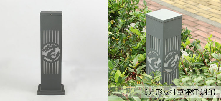 東莞好色先生APP官方正版下载链接照明(QDCPD-003)60cm中式方形立柱LED草坪燈實物圖片