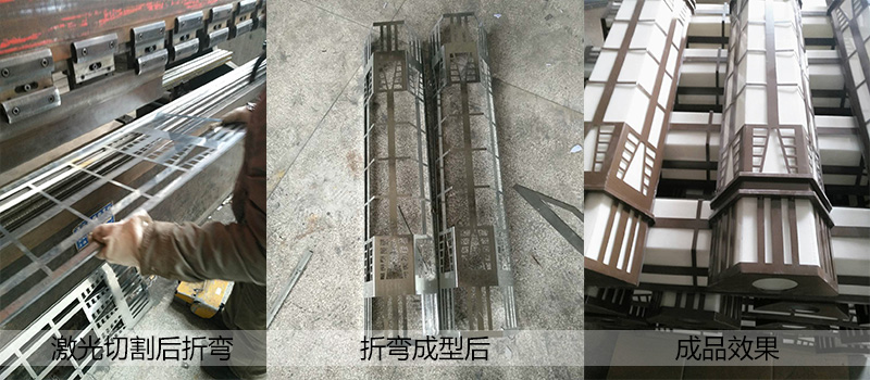 廣場方形鏤空好色先生网站入口柱生產流程實拍圖片