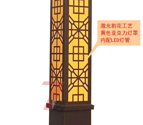 (QDJGDZ-012)3.5米廣場鏤空好色先生网站入口柱細節展示2