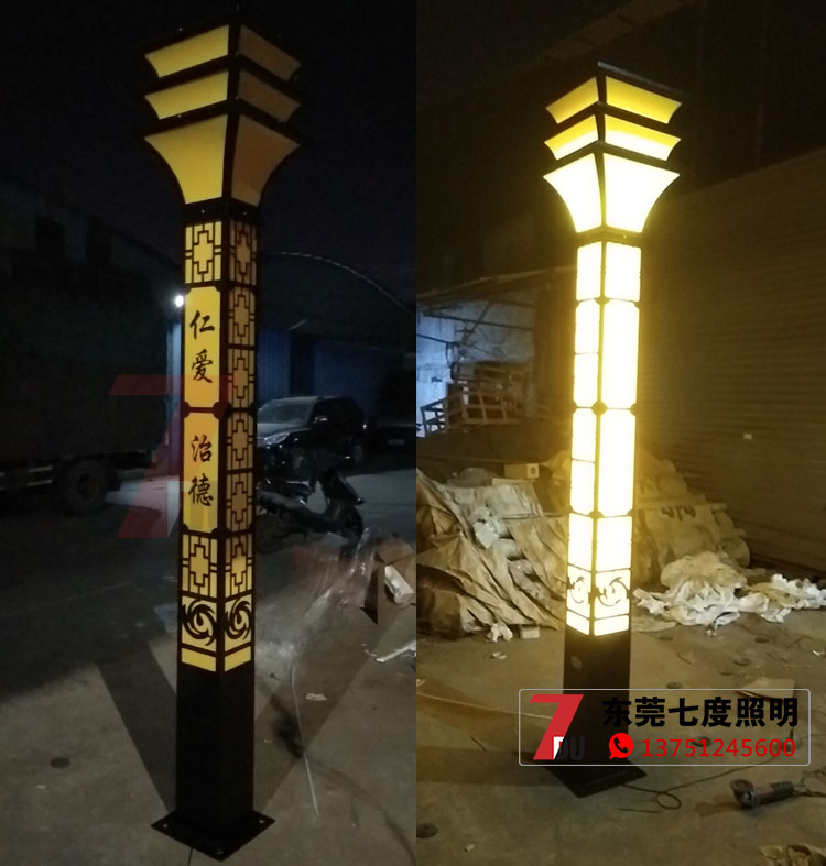 3米廣場\園林景區方形好色先生网站入口柱實物拍照圖片