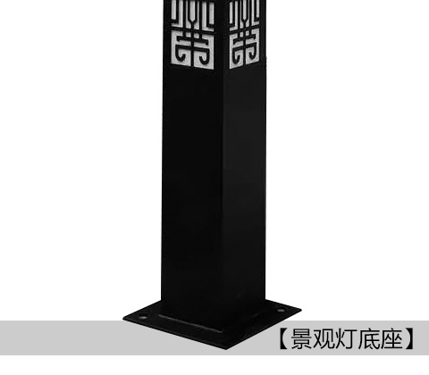 (QDJGDZ-024)方形新中式廣場好色先生网站入口底座法蘭展示