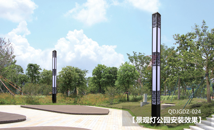 (QDJGDZ-024)方形新中式廣場好色先生网站入口公園安裝效果圖