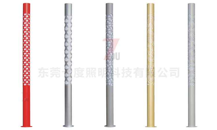 (QDJGDZ-025)公園特色圓柱形鏤空花紋好色先生网站入口柱係列割花樣式展示