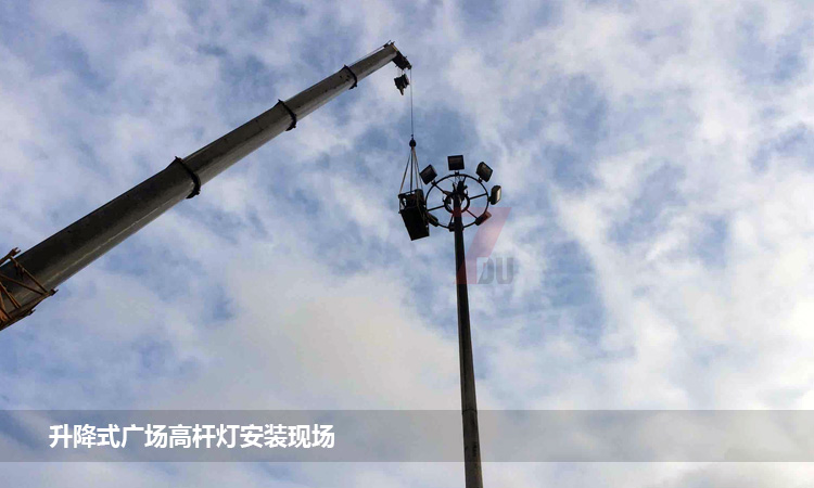 25米升降式廣場91好色先生APP吊裝實拍效果